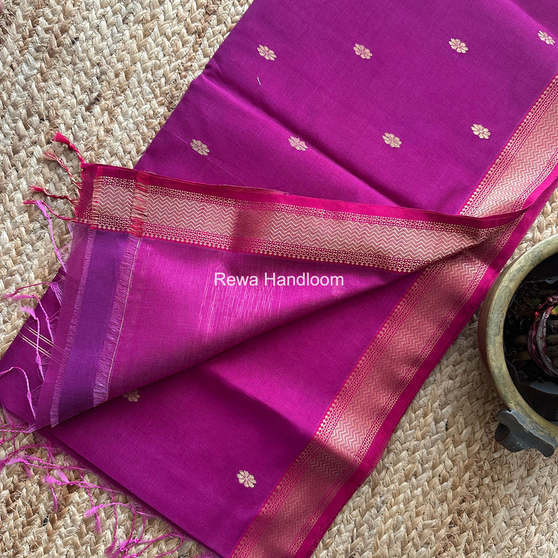 Maheshwari Purple Aami Butti Saree SBT0095