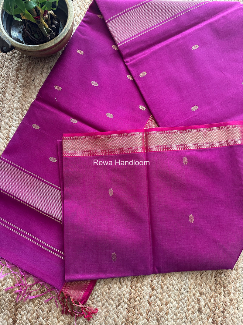 Maheshwari Purple Aami Butti Saree SBT0095