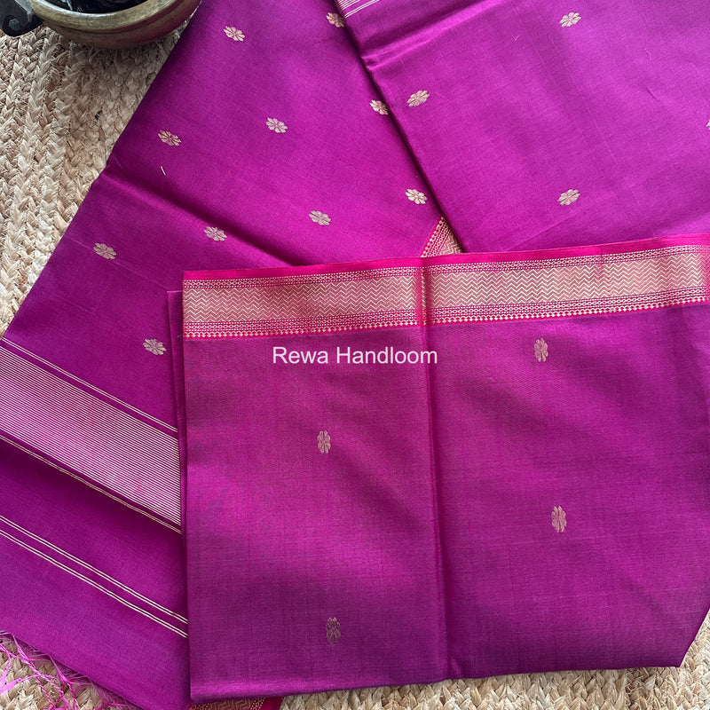 Maheshwari Purple Aami Butti Saree SBT0095