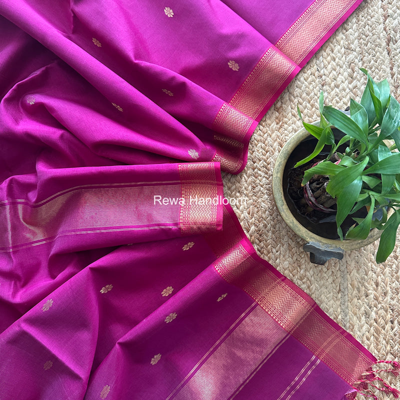 Maheshwari Purple Aami Butti Saree SBT0095