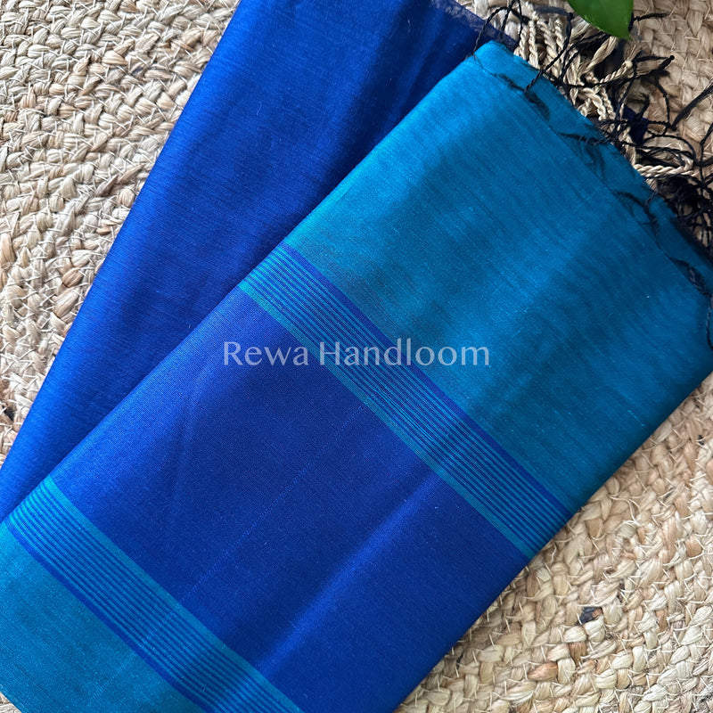 Maheshwari Royal Blue-Green Multicolour Dress Material RTP02