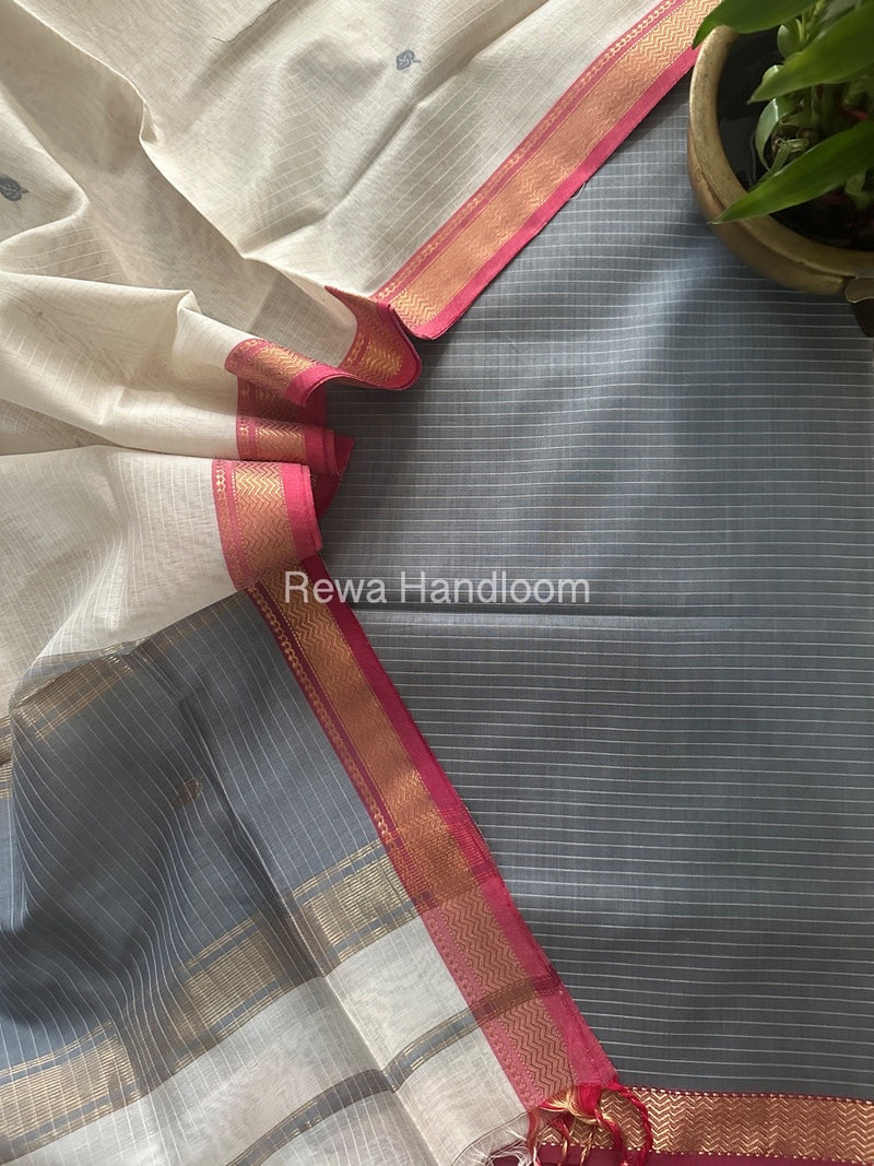 Maheshwari Motifs Top-Dupatta Set 