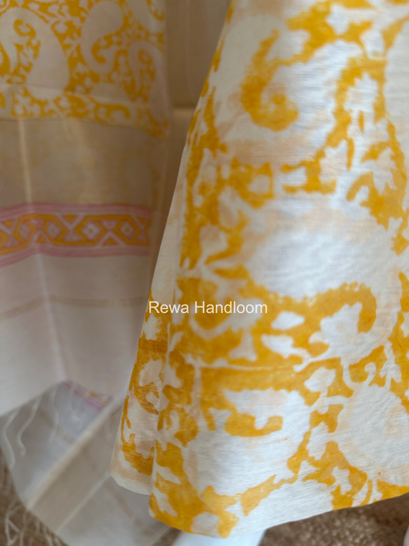 Handblock Print Top-Dupatta