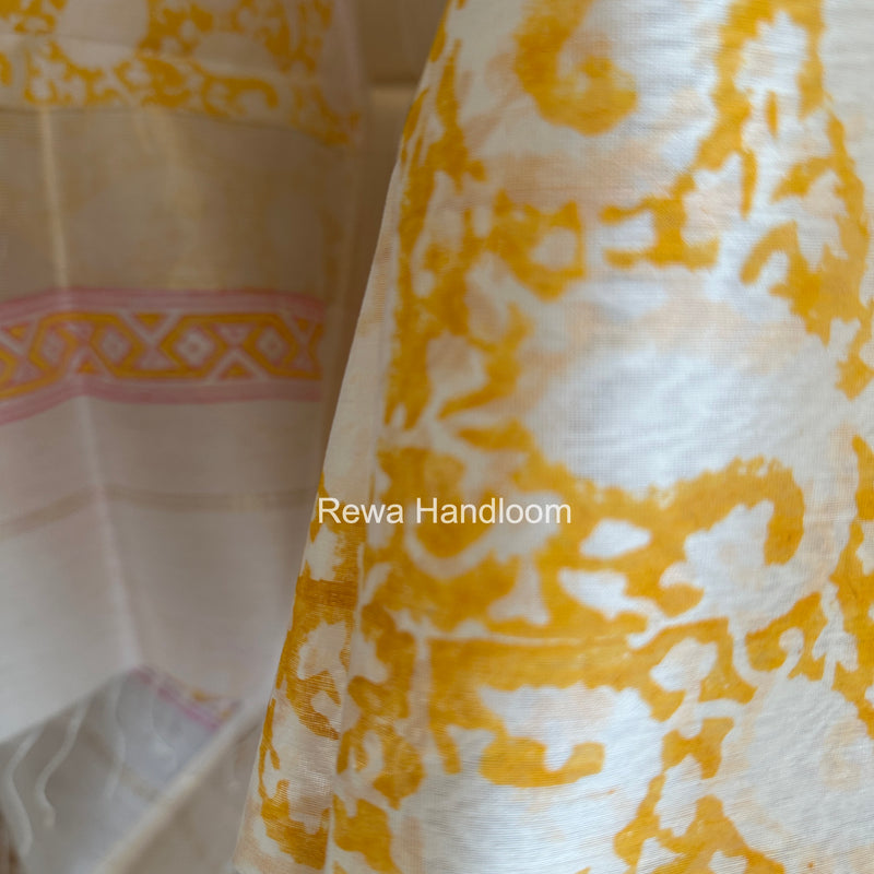 Handblock Print Top-Dupatta