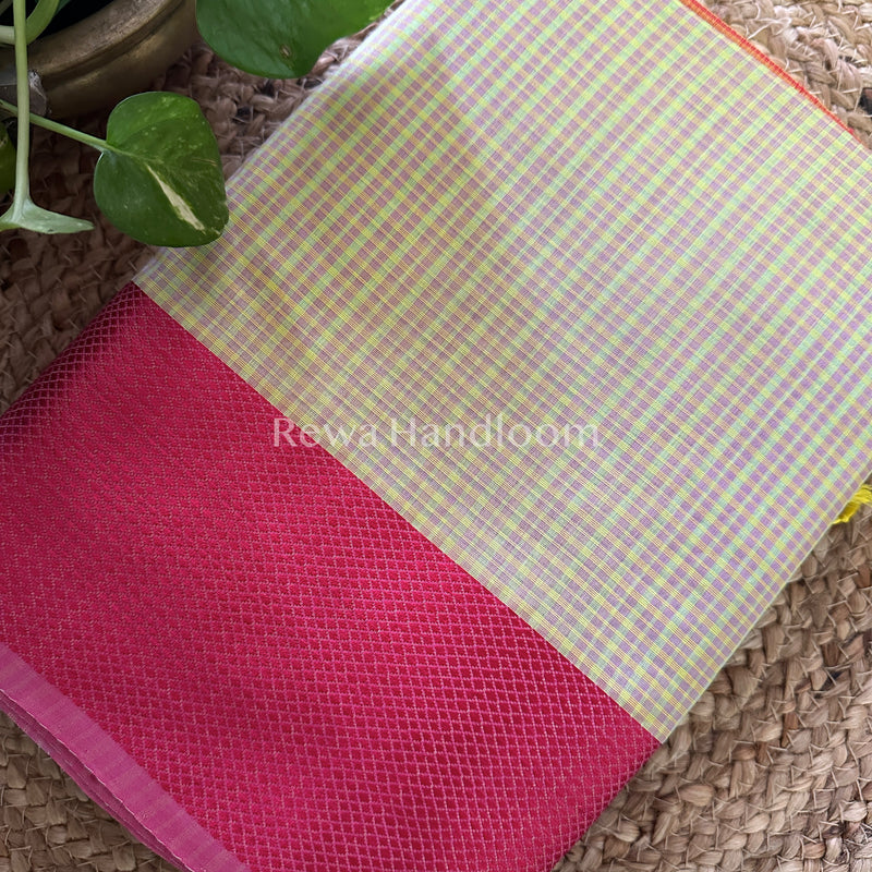 Maheshwari Resham Thread Border Saree