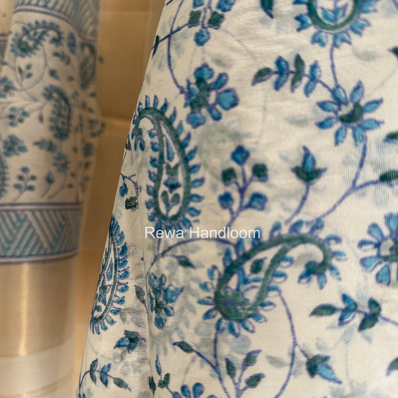 Handblock Print Top-Dupatta