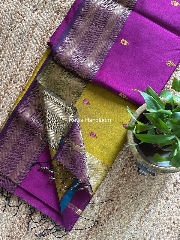 Maheshwari Flower Butti Saree