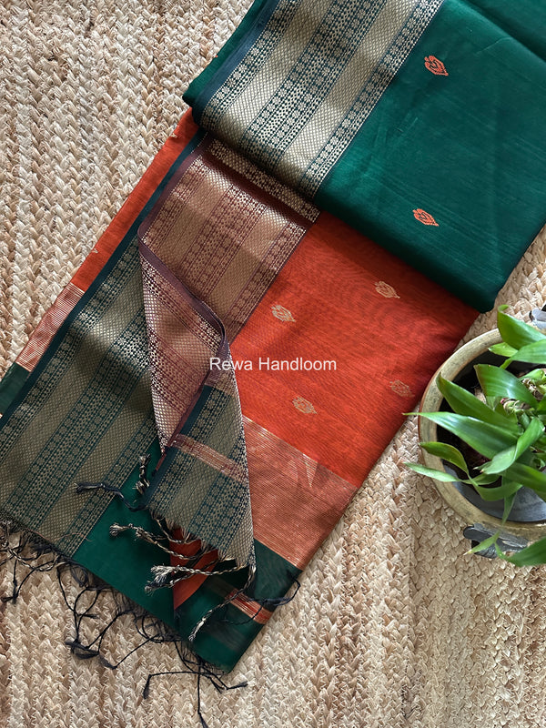 Maheshwari Flower Butti Saree