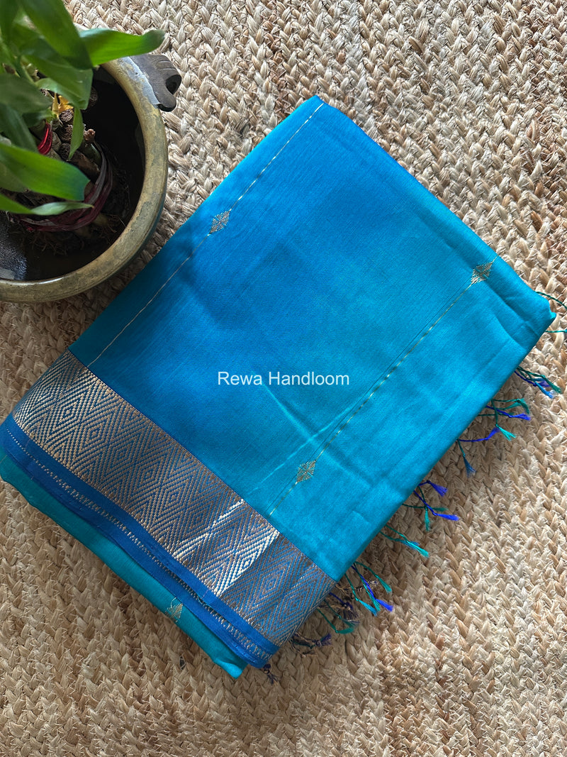 Maheshwari Morpankhi Diamond Lining Butti Shaded Saree DLBSS02