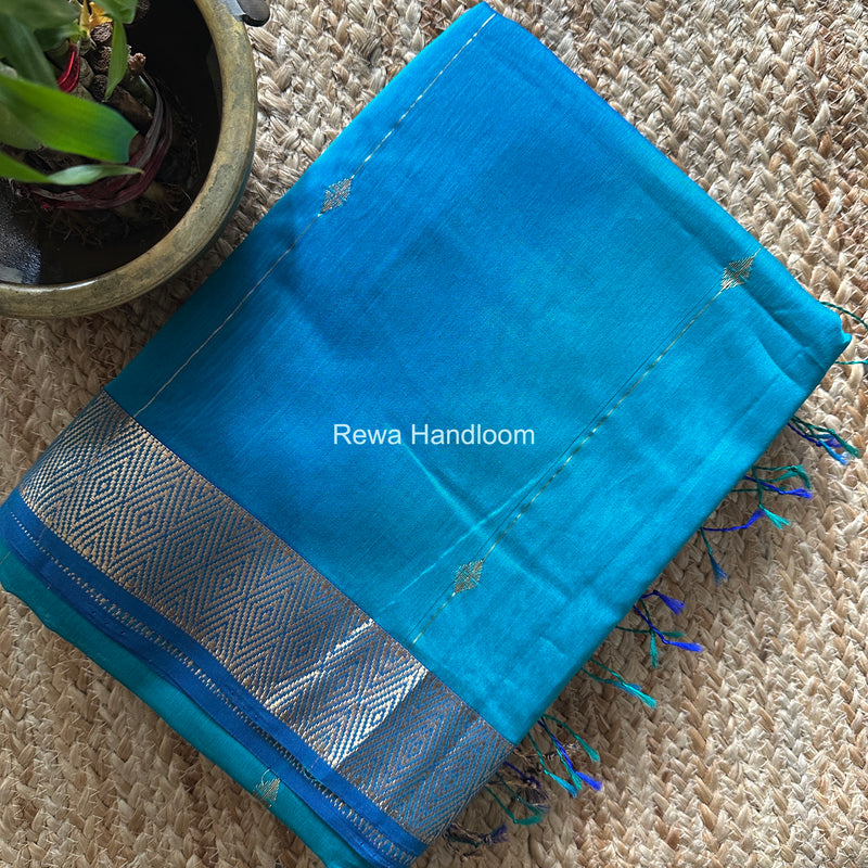 Maheshwari Morpankhi Diamond Lining Butti Shaded Saree DLBSS02