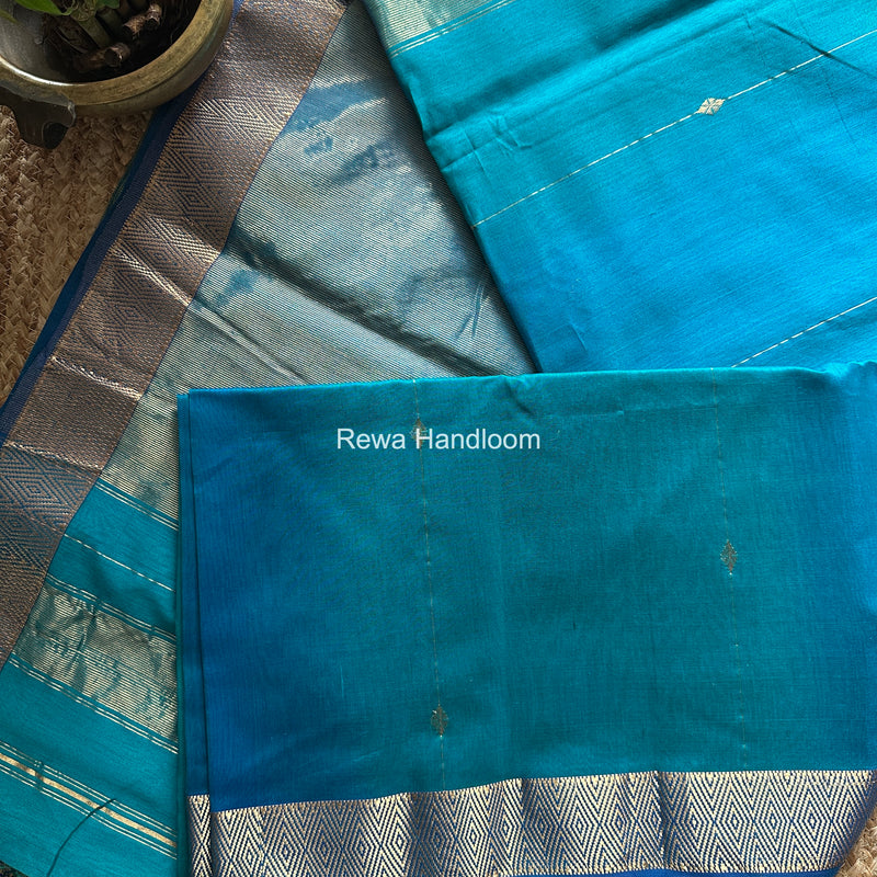 Maheshwari Morpankhi Diamond Lining Butti Shaded Saree DLBSS02