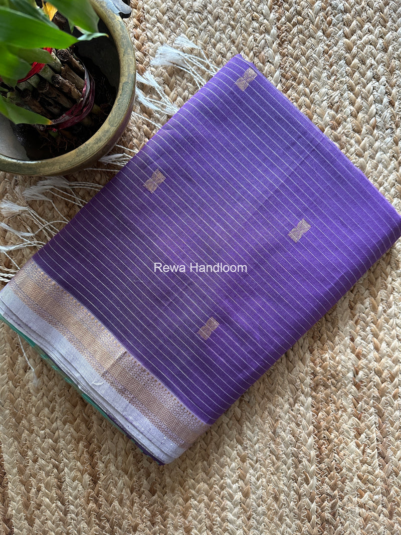 Maheshwari Purple Butta Pallu Saree BTPS0101