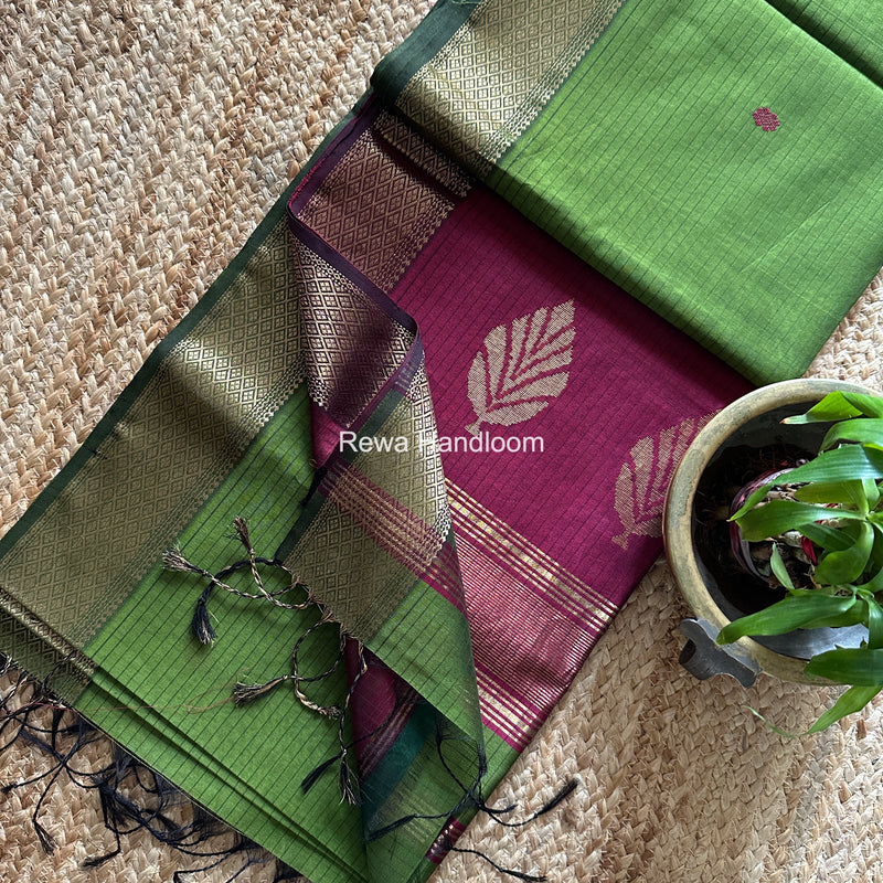Maheshwari Butta Pallu Saree