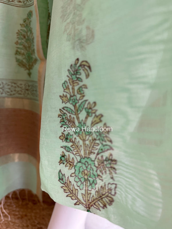 Handblock Print Top-Dupatta