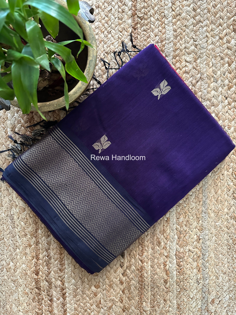 Maheshwari Violet Resham Thread Butti Saree RBS013
