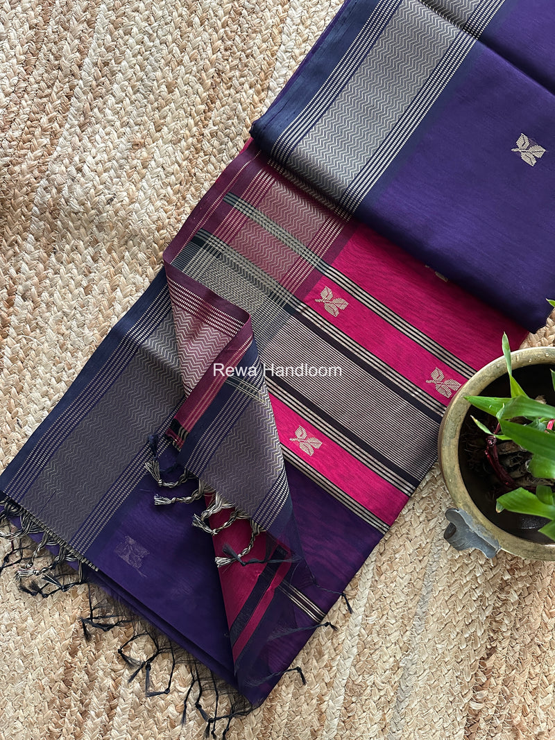 Maheshwari Resham Thread Butti Saree