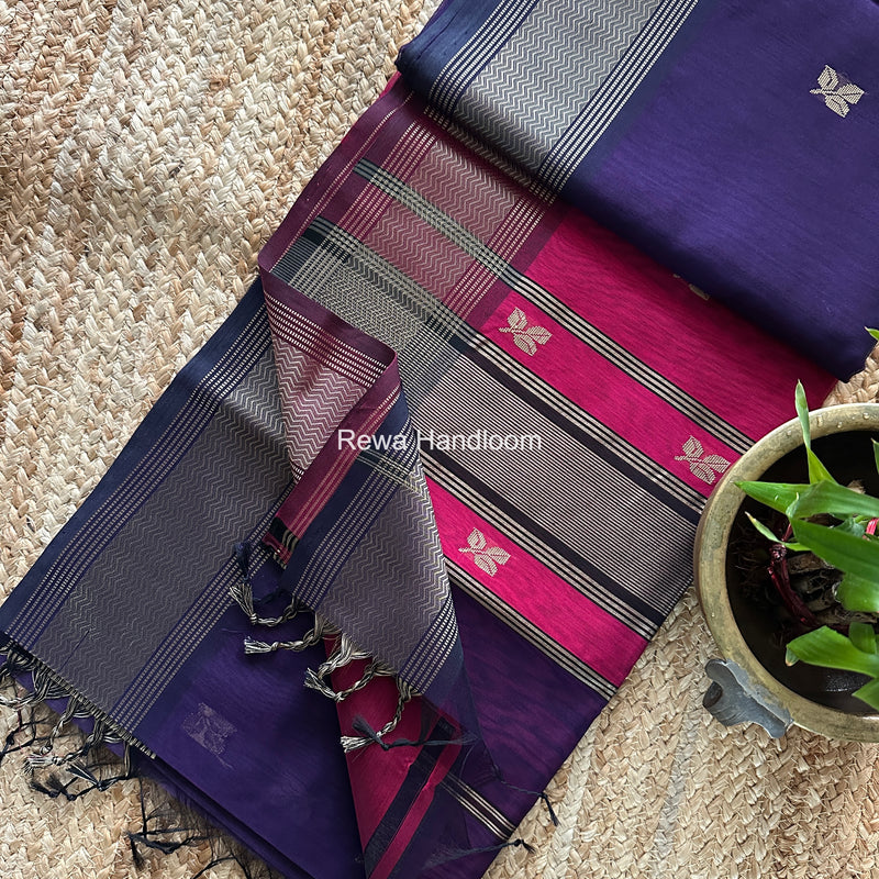 Maheshwari Resham Thread Butti Saree