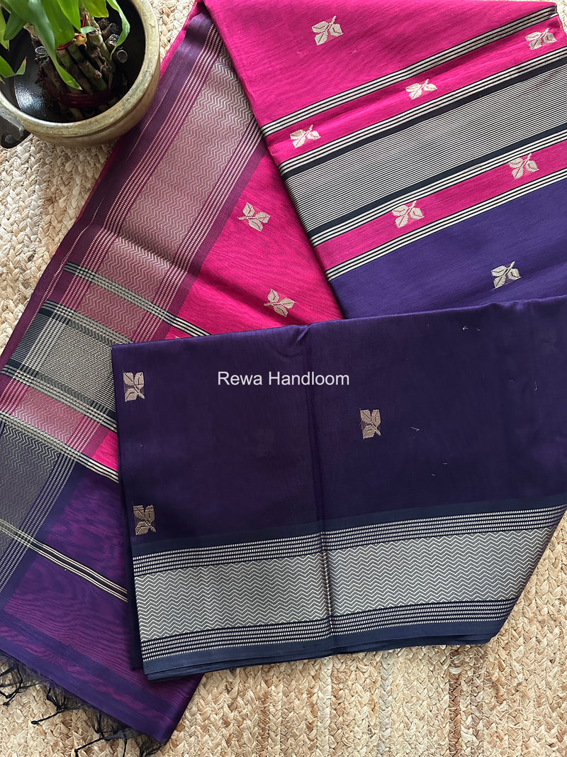 Maheshwari Violet Resham Thread Butti Saree RBS013