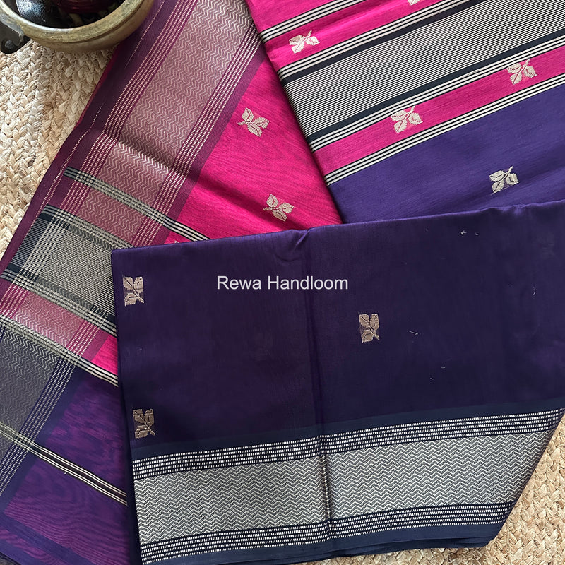 Maheshwari Violet Resham Thread Butti Saree RBS013