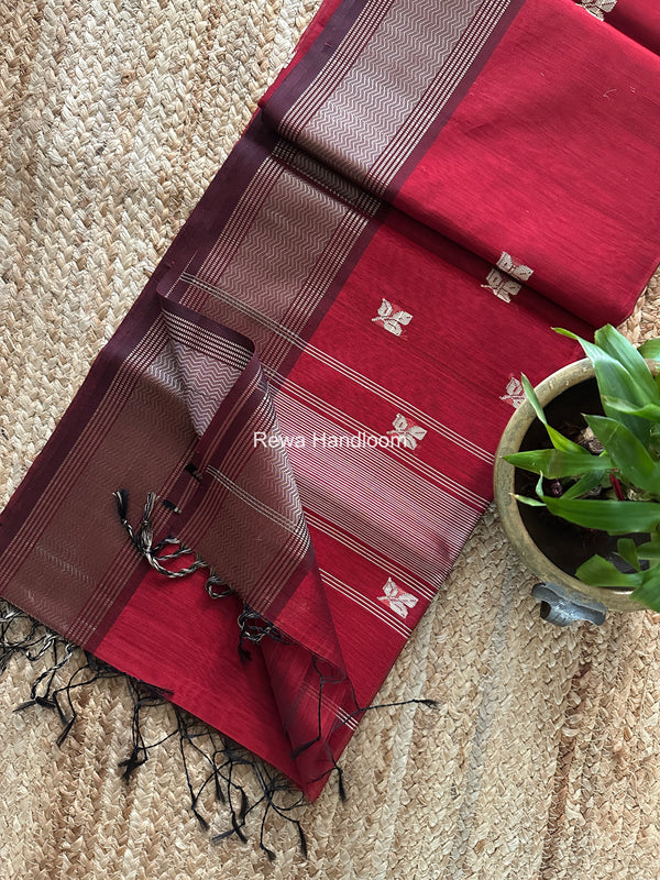 Maheshwari Resham Thread Butti Saree