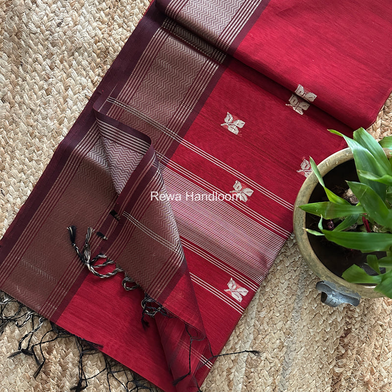 Maheshwari Resham Thread Butti Saree