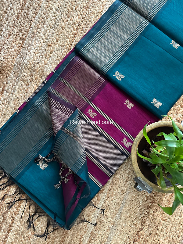 Maheshwari Resham Thread Butti Saree