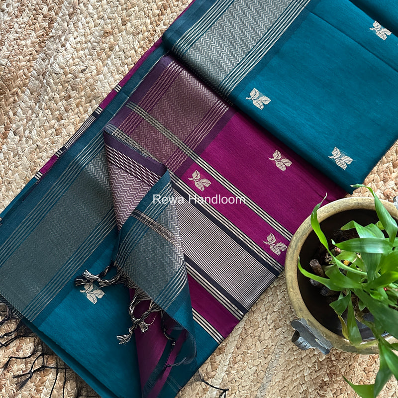 Maheshwari Resham Thread Butti Saree
