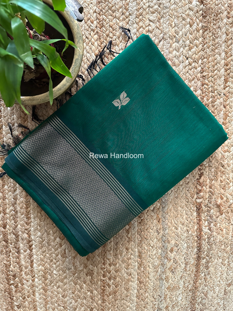 Maheshwari Green Resham Thread Butti Saree RBS010