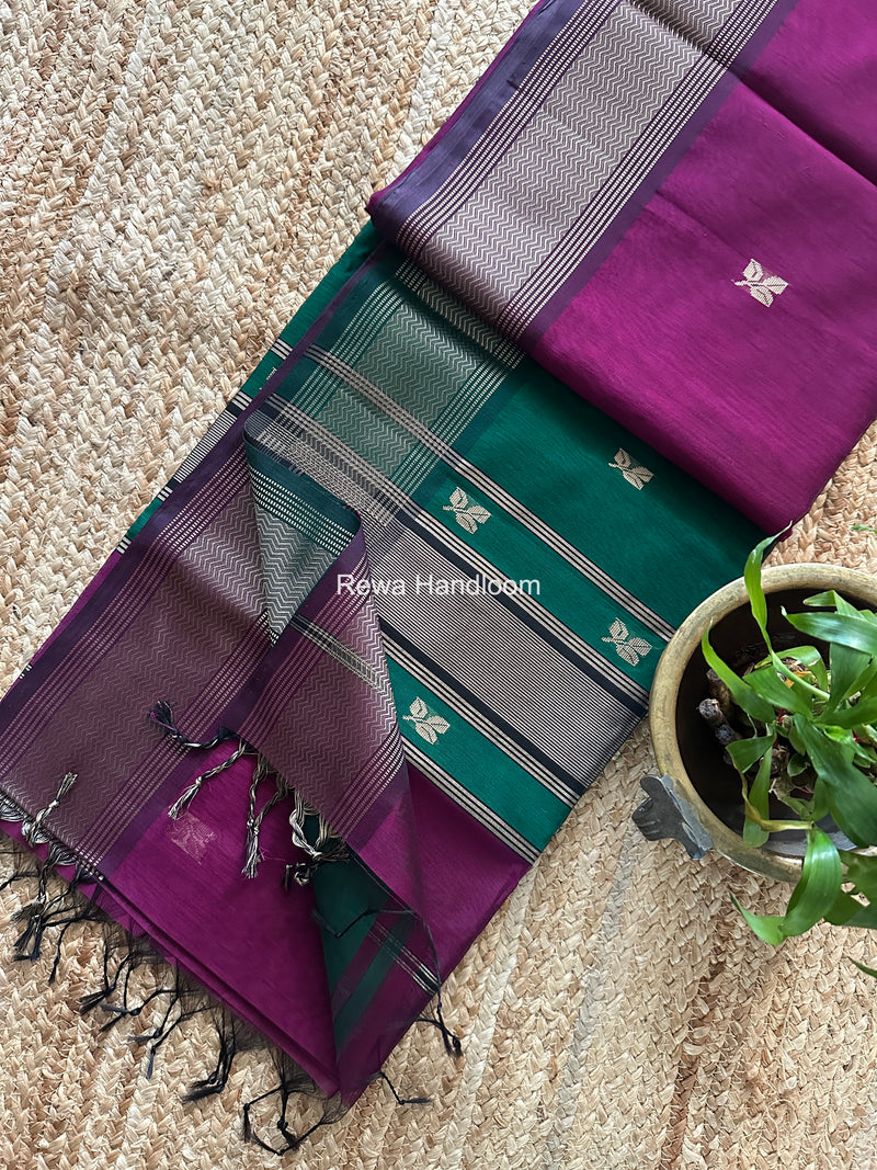 Maheshwari Resham Thread Butti Saree