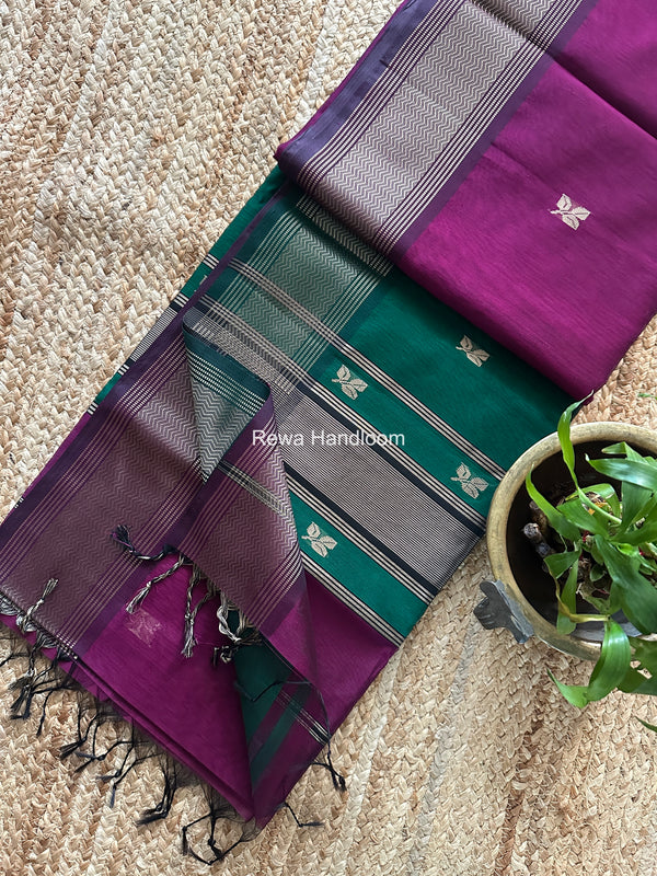 Maheshwari Resham Thread Butti Saree