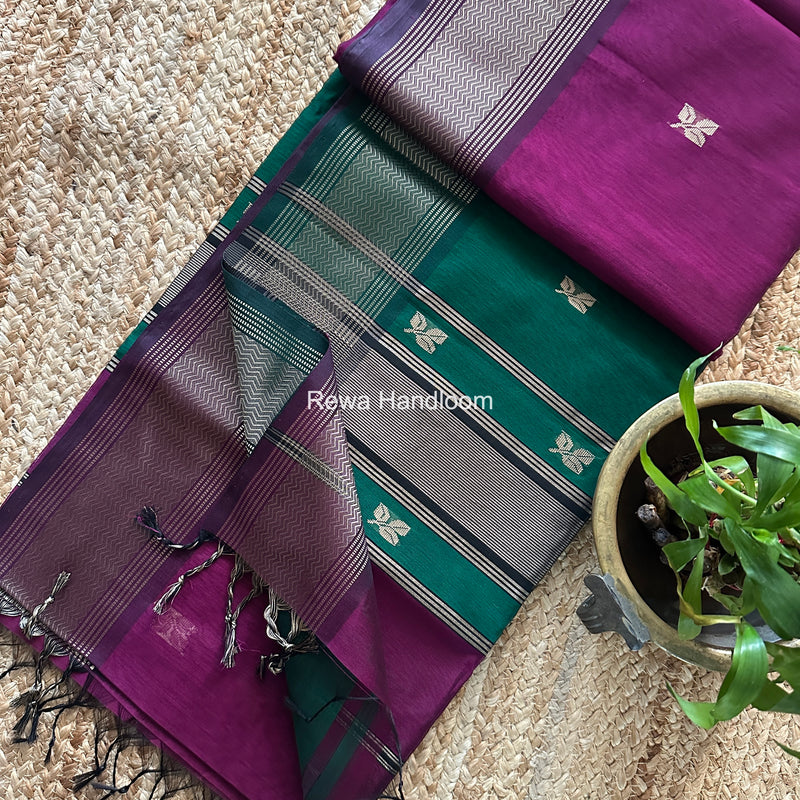 Maheshwari Resham Thread Butti Saree