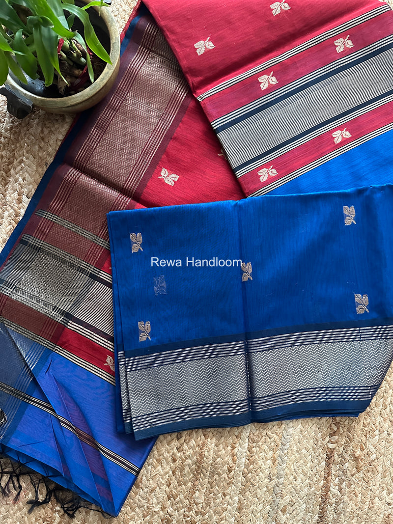 Maheshwari Blue Resham Thread Butti Saree RBS014