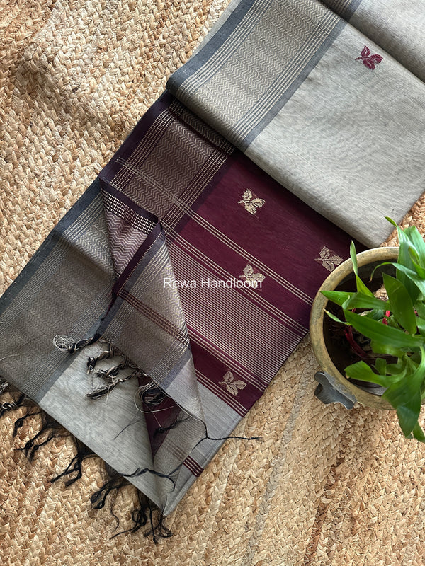 Maheshwari Resham Thread Butti Saree