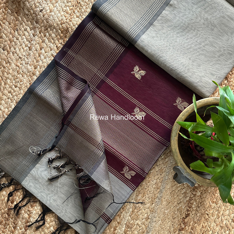 Maheshwari Resham Thread Butti Saree