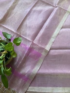 Maheshwari Lavender Tissue Dress Material-STB04