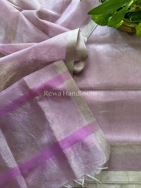 Maheshwari Lavender Tissue Dress Material-STB04