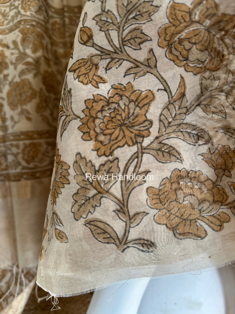 Handblock Print Top-Dupatta