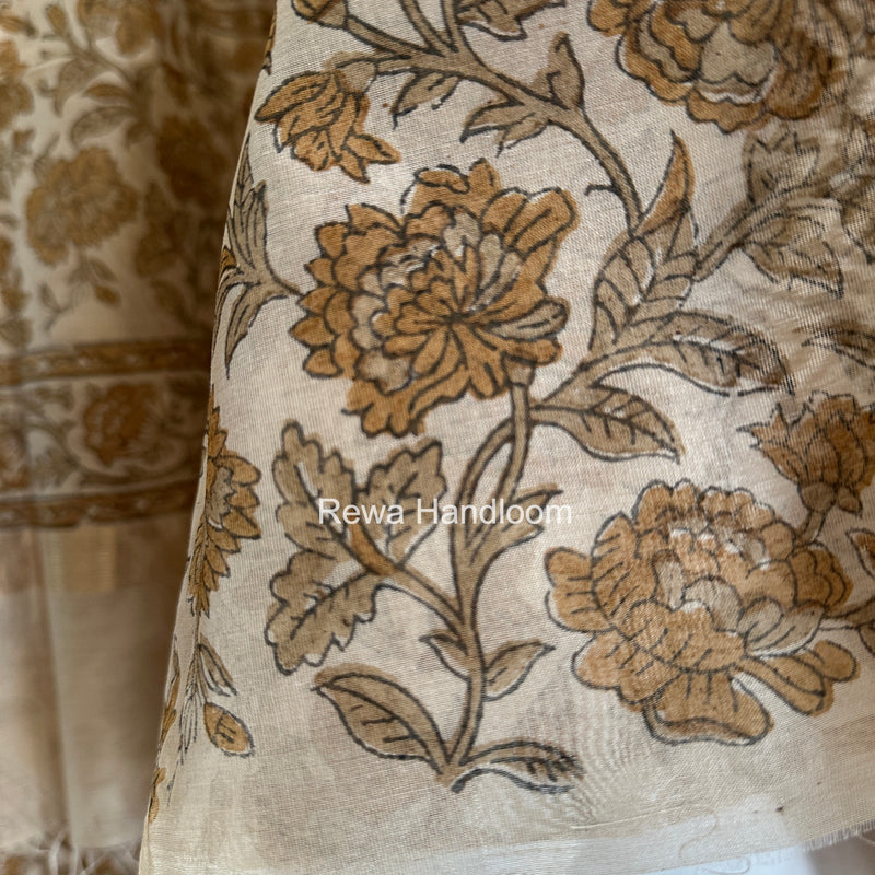 Handblock Print Top-Dupatta