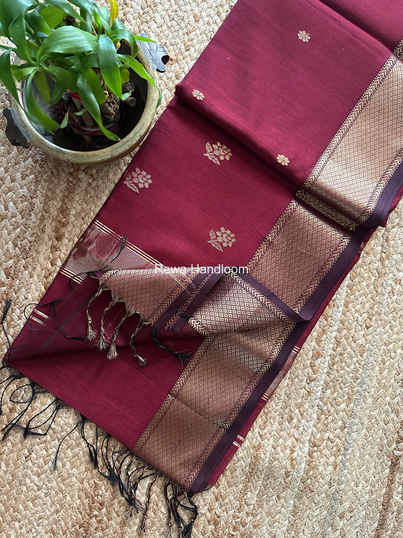 Maheshwari Lotus Butta Saree