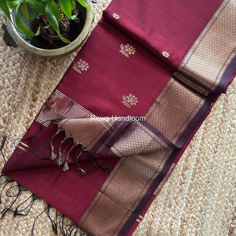 Maheshwari Lotus Butta Saree