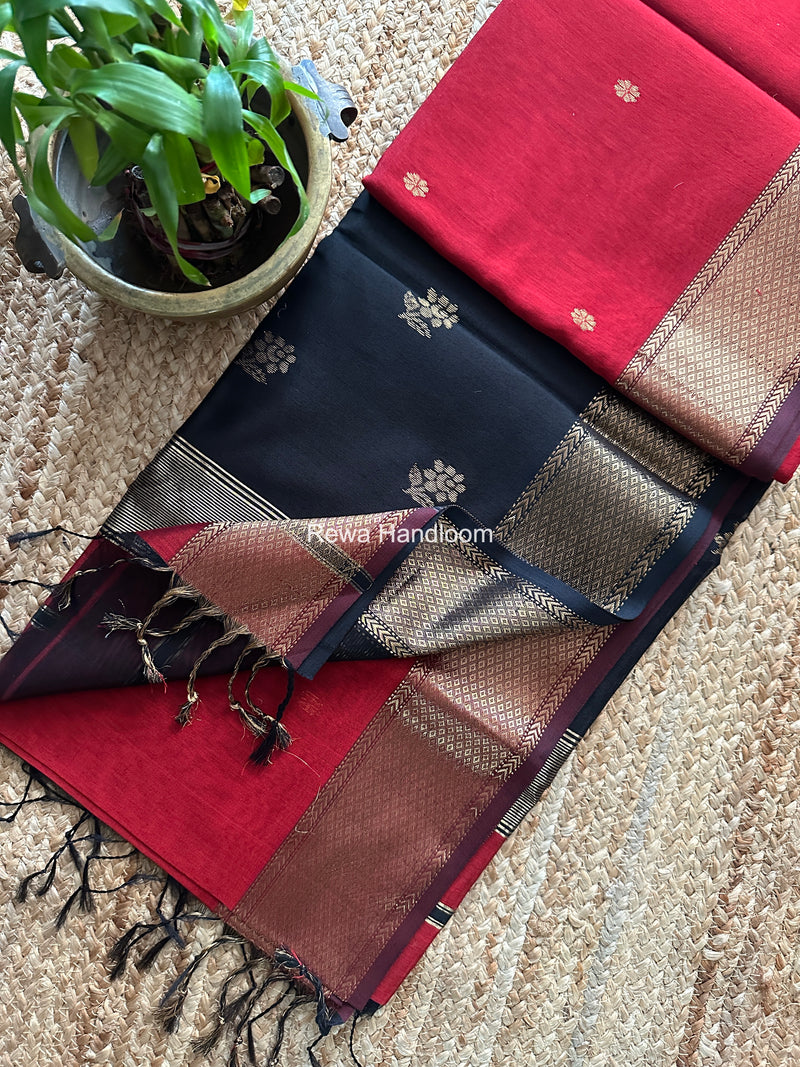 Maheshwari Lotus Butta Saree