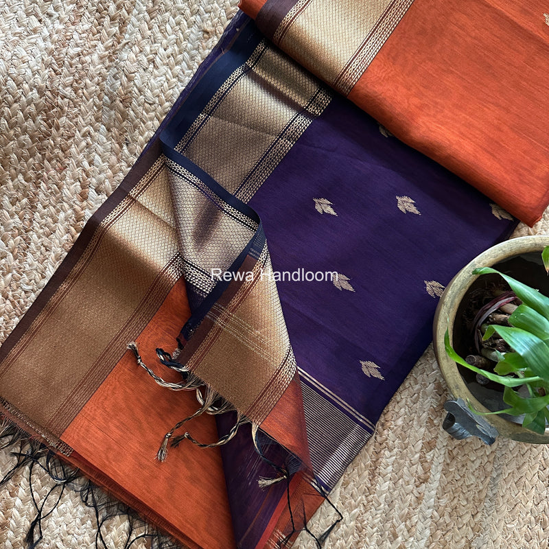 Maheshwari Flower Butti Saree
