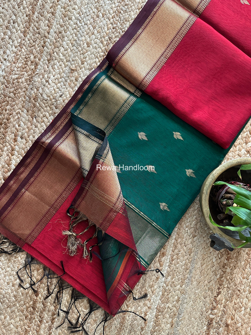 Maheshwari Flower Butti Saree