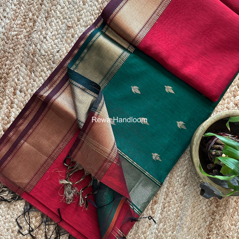 Maheshwari Flower Butti Saree