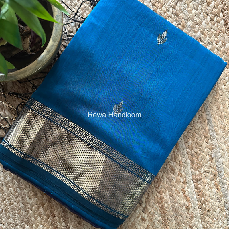 Maheshwari Morpankhi Flower Butti Saree PTB0171