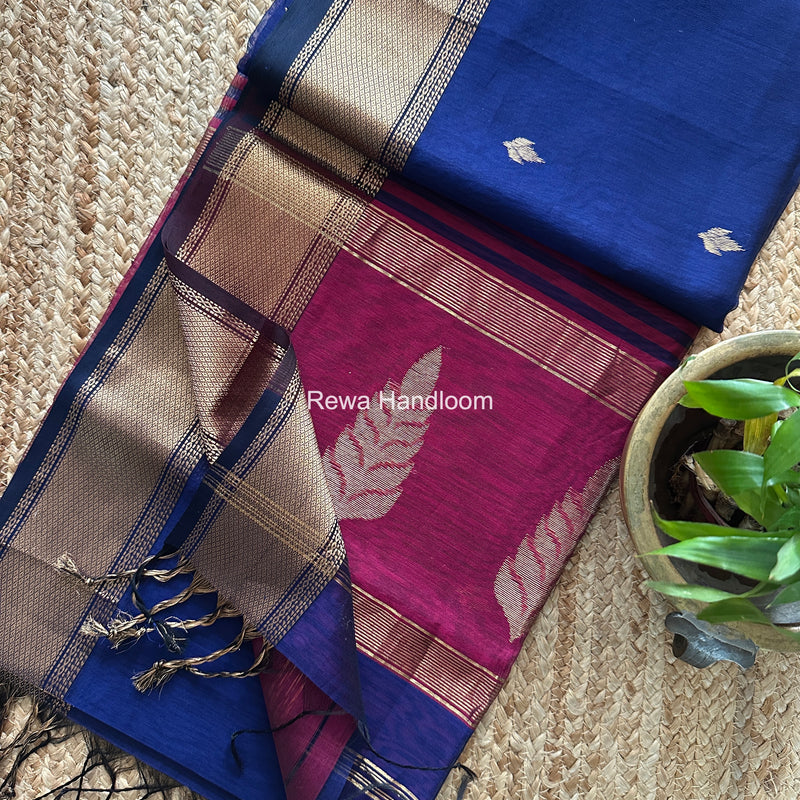 Maheshwari Butta Pallu Saree