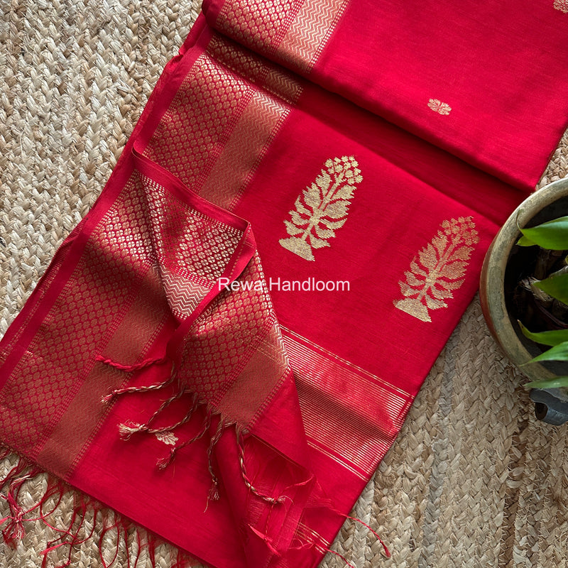 Maheshwari Butta Pallu Saree