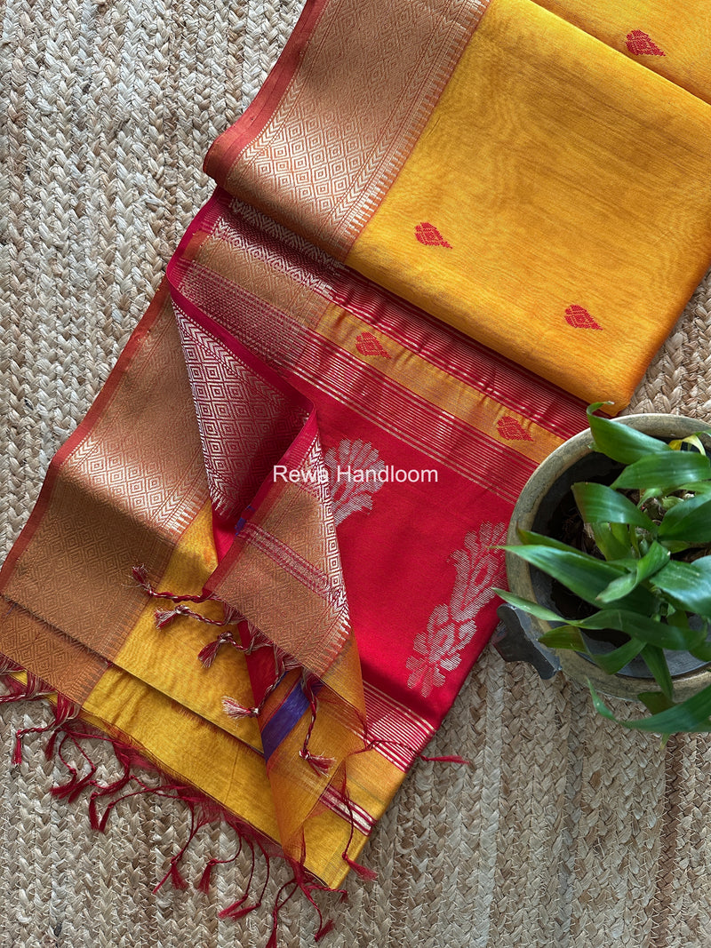 Maheshwari Butta Pallu Saree