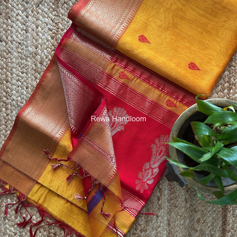Maheshwari Butta Pallu Saree