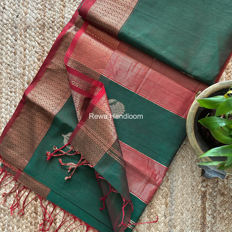 Maheshwari Lotus Butta Saree